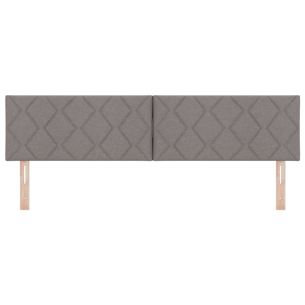 vidaXL LED κεφαλάρι Taupe ύφασμα
