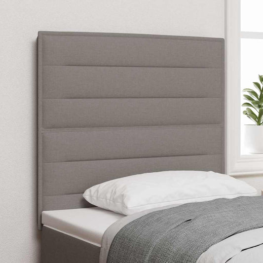 vidaXL LED κεφαλάρι με LED ταινίες φωτός Taupe 100 cm ύφασμα