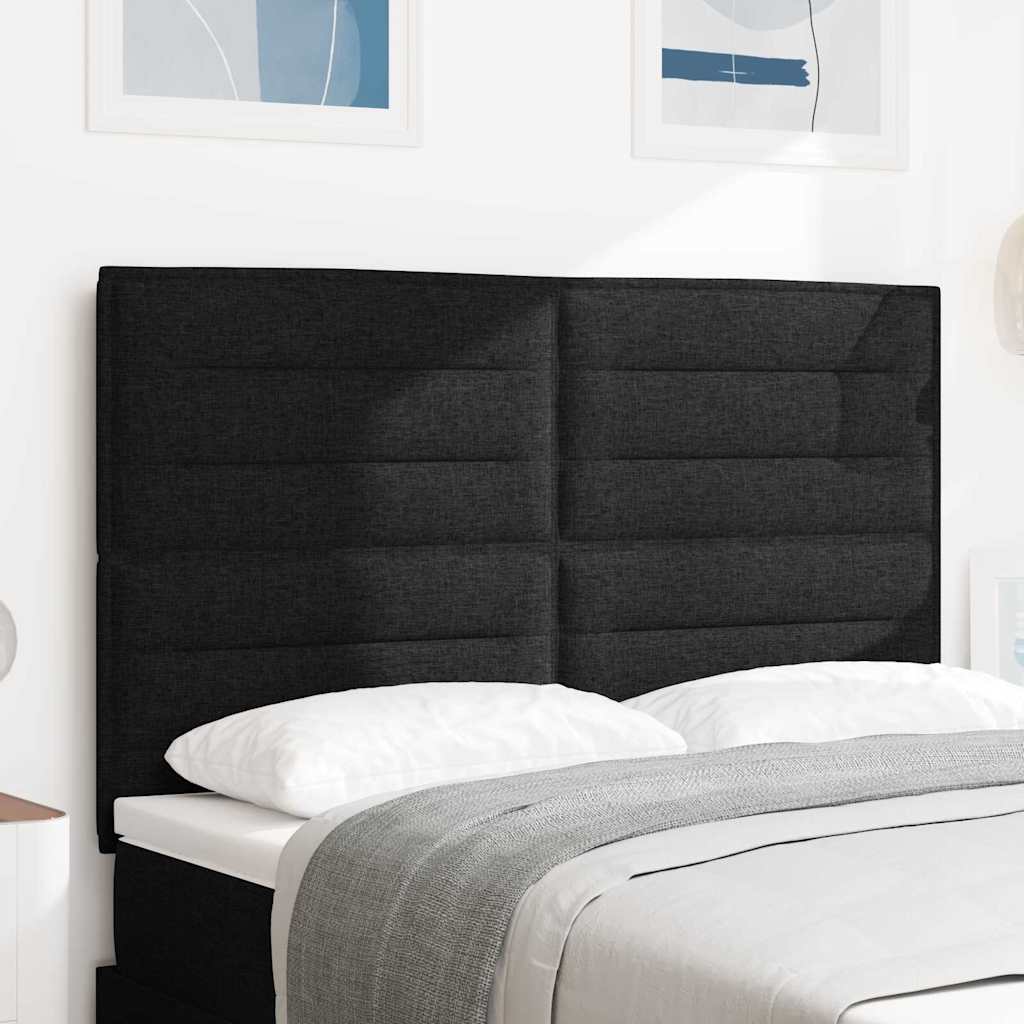 vidaXL LED κεφαλάρι με φώτα λωρίδας LED Μαύρο 160 cm Πολυεστέρας