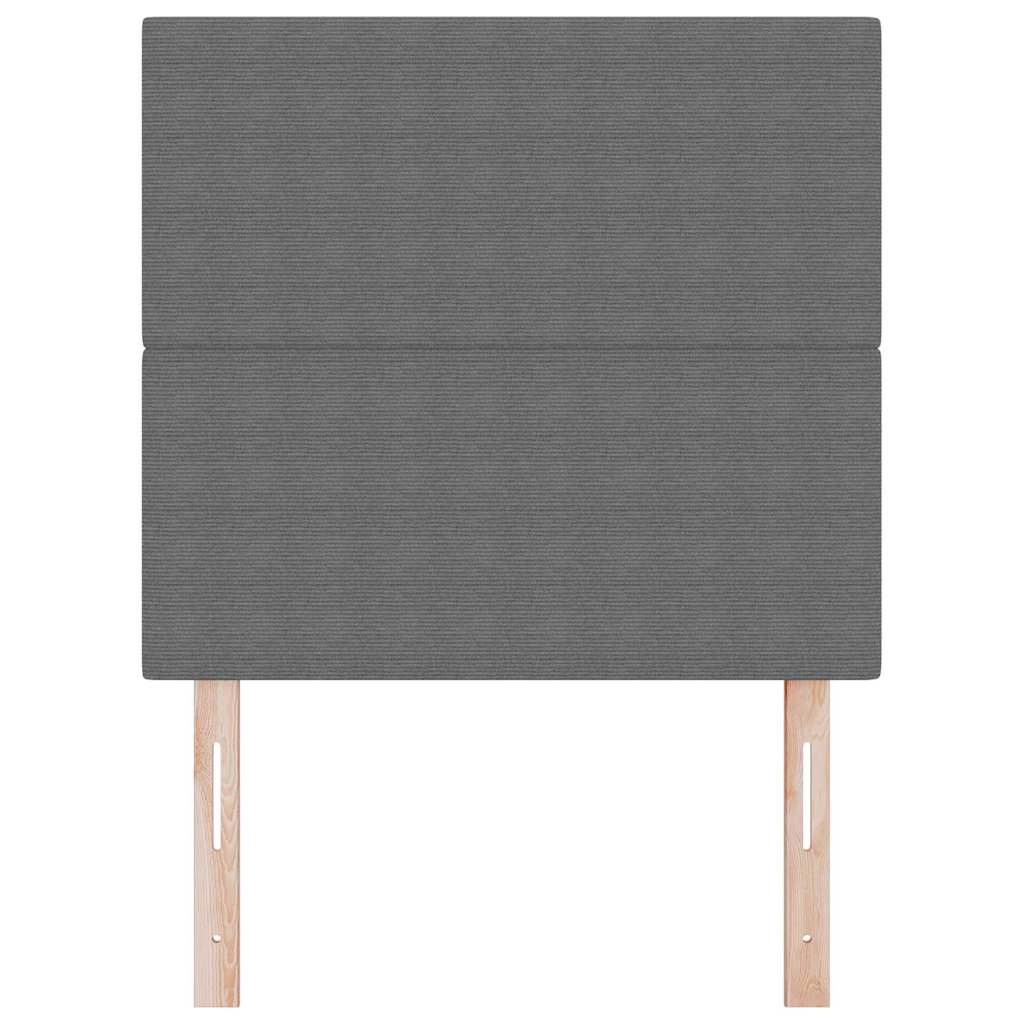 vidaXL LED κεφαλάρι με κεφαλάρι Ανοιχτό γκρι 100 cm Πολυεστέρας