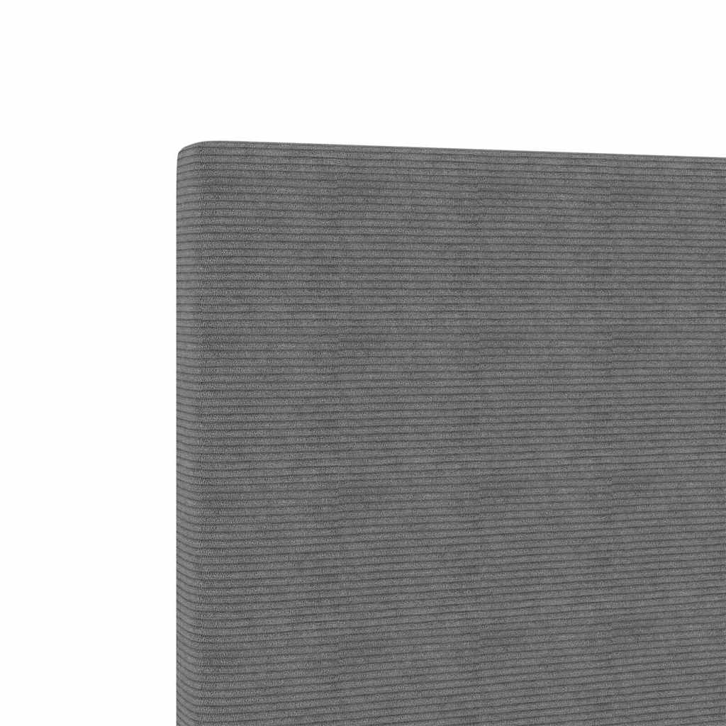 vidaXL LED κεφαλάρι Ανοιχτό γκρι 144 cm Υφασμάτινο Κορντουρά