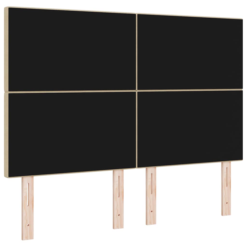 vidaXL LED κεφαλάρι με κεφαλάρι Γκρι Πράσινο 160 cm Πολυεστέρας