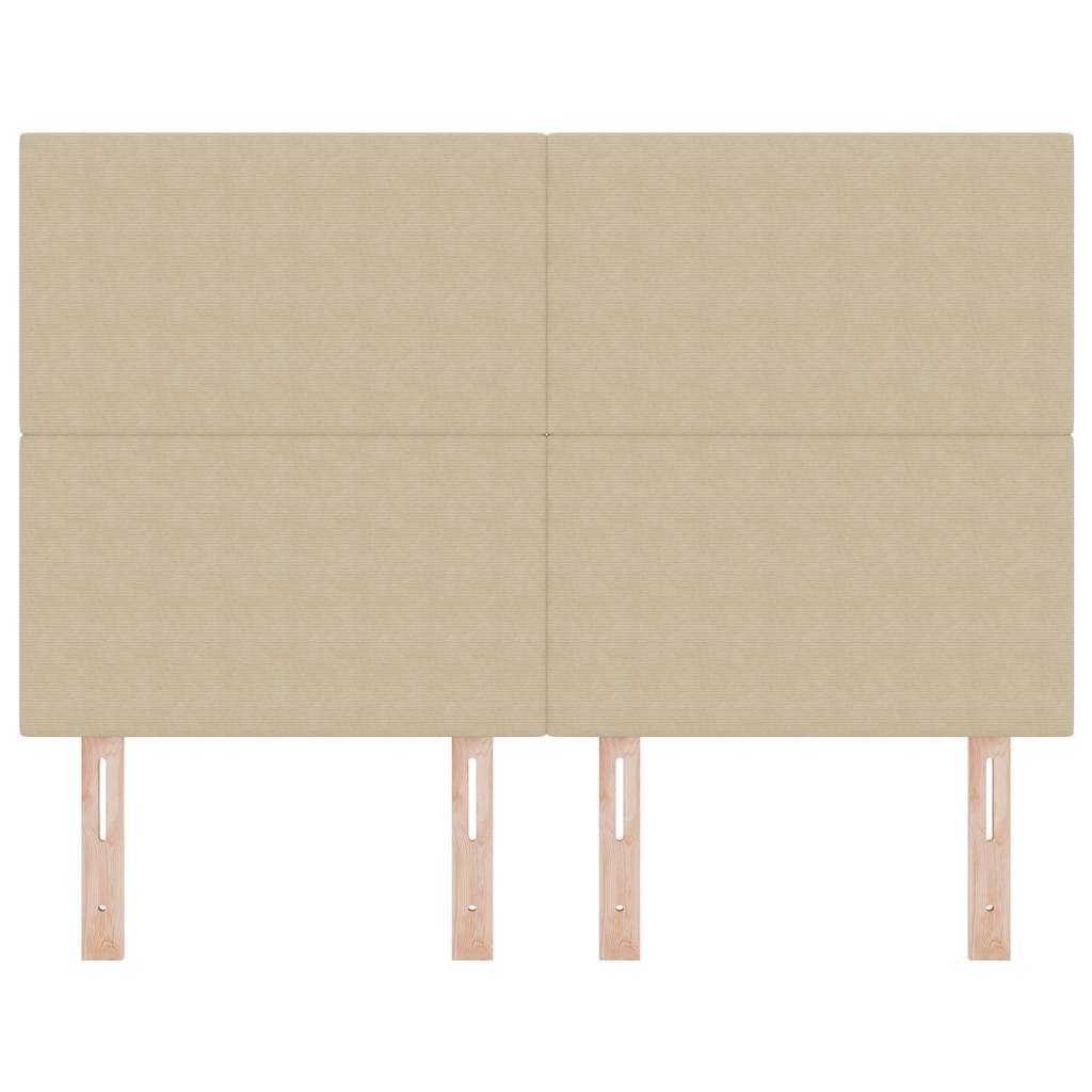 vidaXL LED κεφαλάρι με κεφαλάρι Γκρι Πράσινο 160 cm Πολυεστέρας