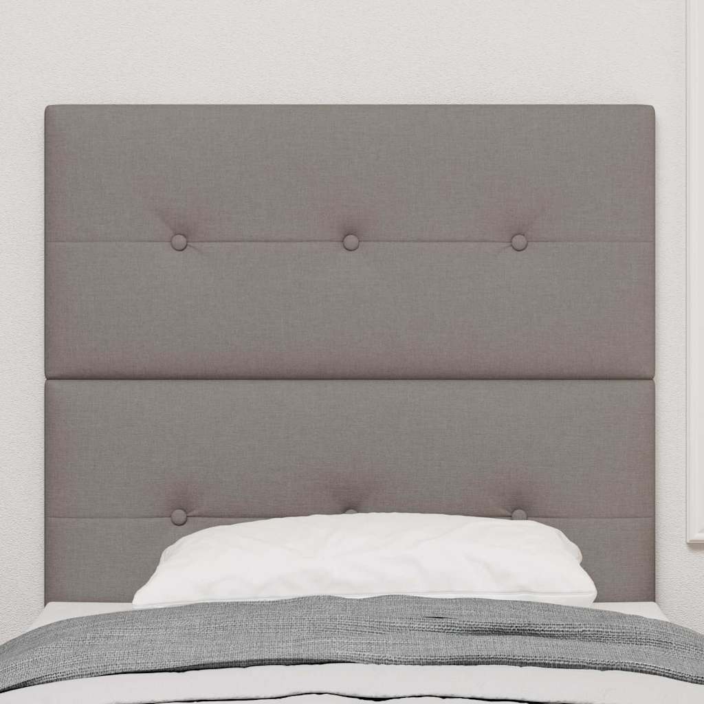 vidaXL LED κεφαλάρι με φώτα λωρίδας LED Taupe 80 cm Πολυεστέρας