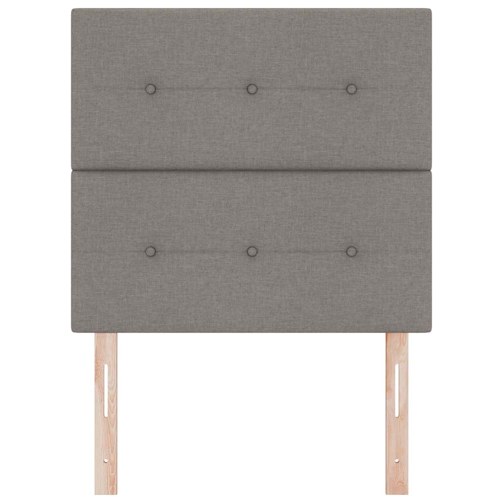 vidaXL LED κεφαλάρι με φώτα λωρίδας LED Taupe 80 cm Πολυεστέρας
