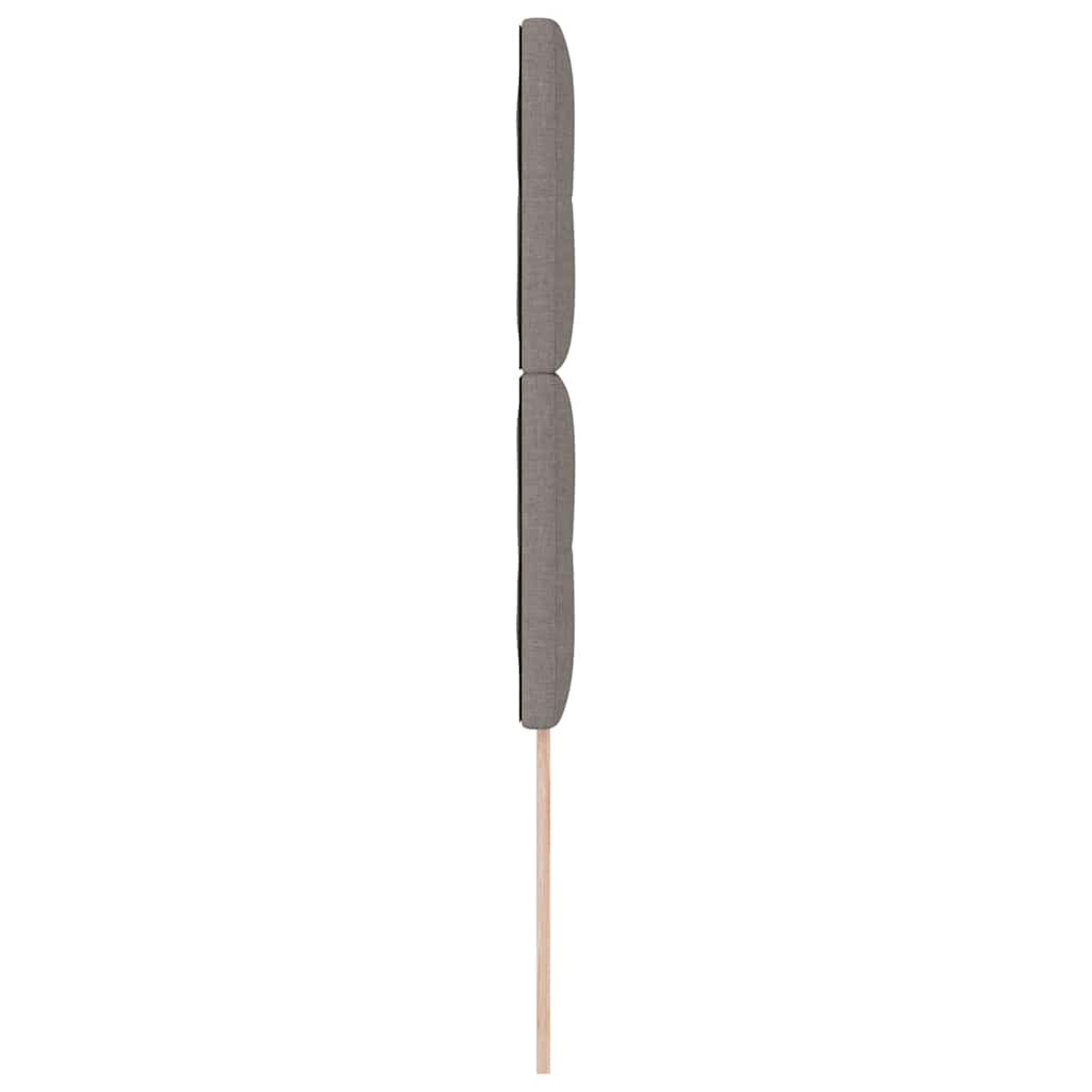 vidaXL LED κεφαλάρι με φώτα λωρίδας LED Taupe 80 cm Πολυεστέρας