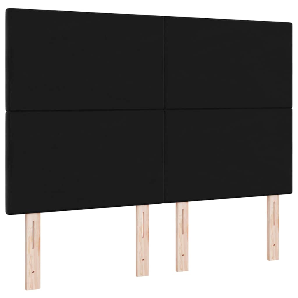 vidaXL LED κεφαλάρι με φώτα λωρίδας LED Μαύρο 144 cm Πολυεστέρας