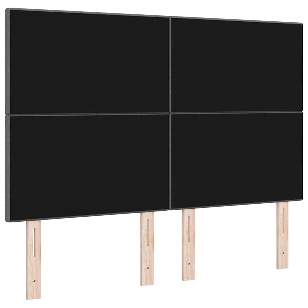 vidaXL LED κεφαλάρι με φώτα λωρίδας LED Σκούρο Γκρι 160 cm Πολυεστέρας
