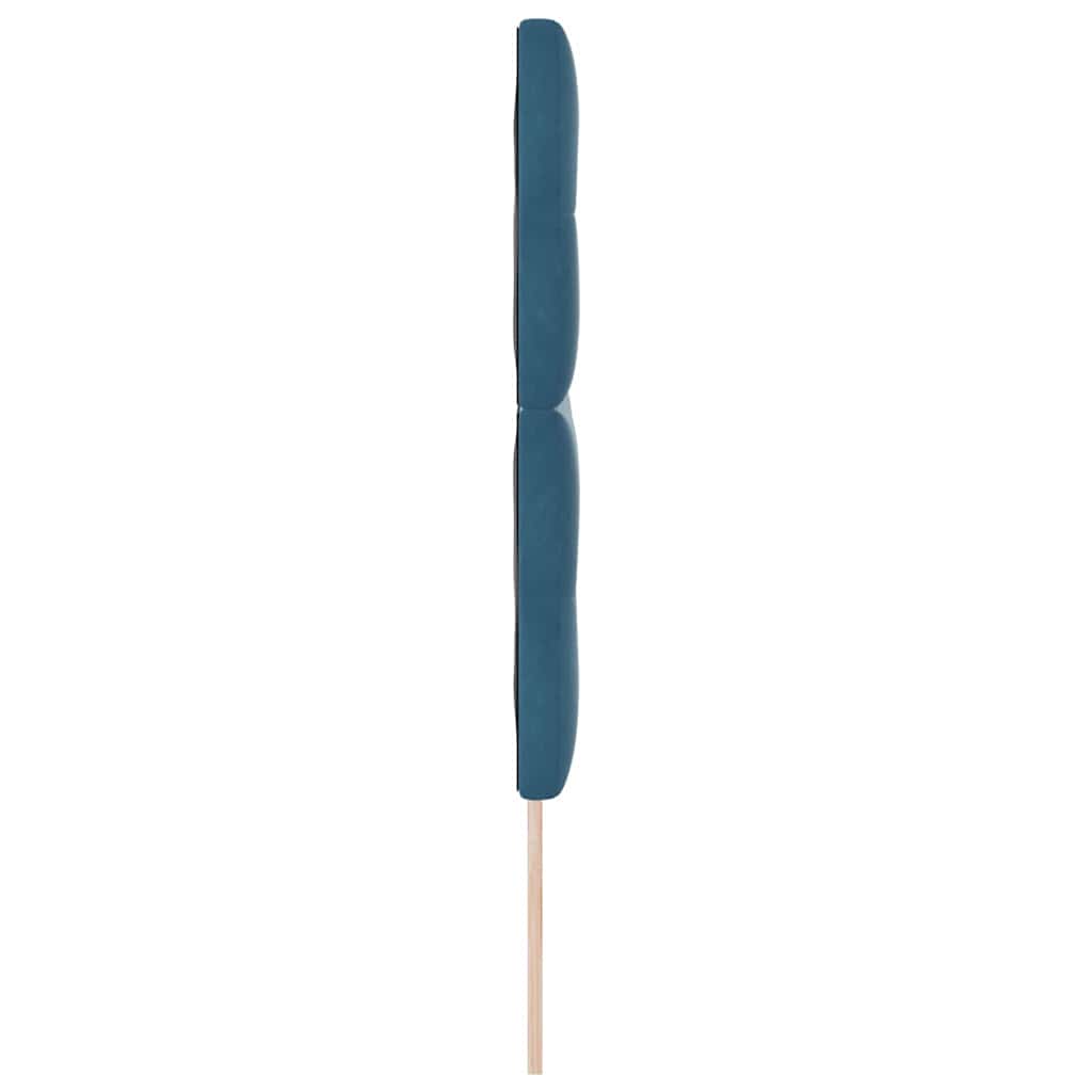 vidaXL LED κεφαλάρι με LED ταινίες φωτός Μπλε 160 cm Βελούδο