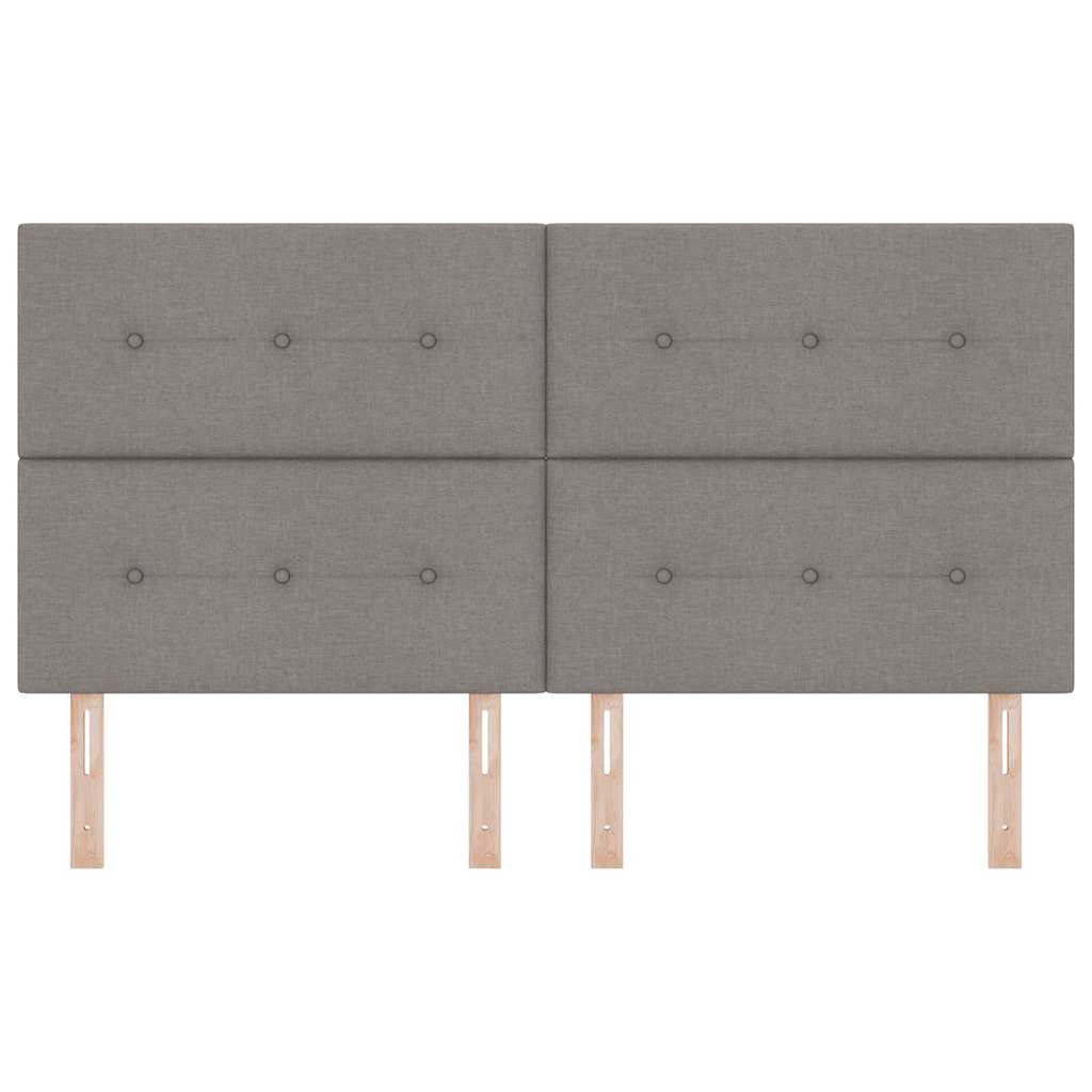vidaXL LED κεφαλάρι με φώτα λωρίδας LED Taupe 180 cm Πολυεστέρας