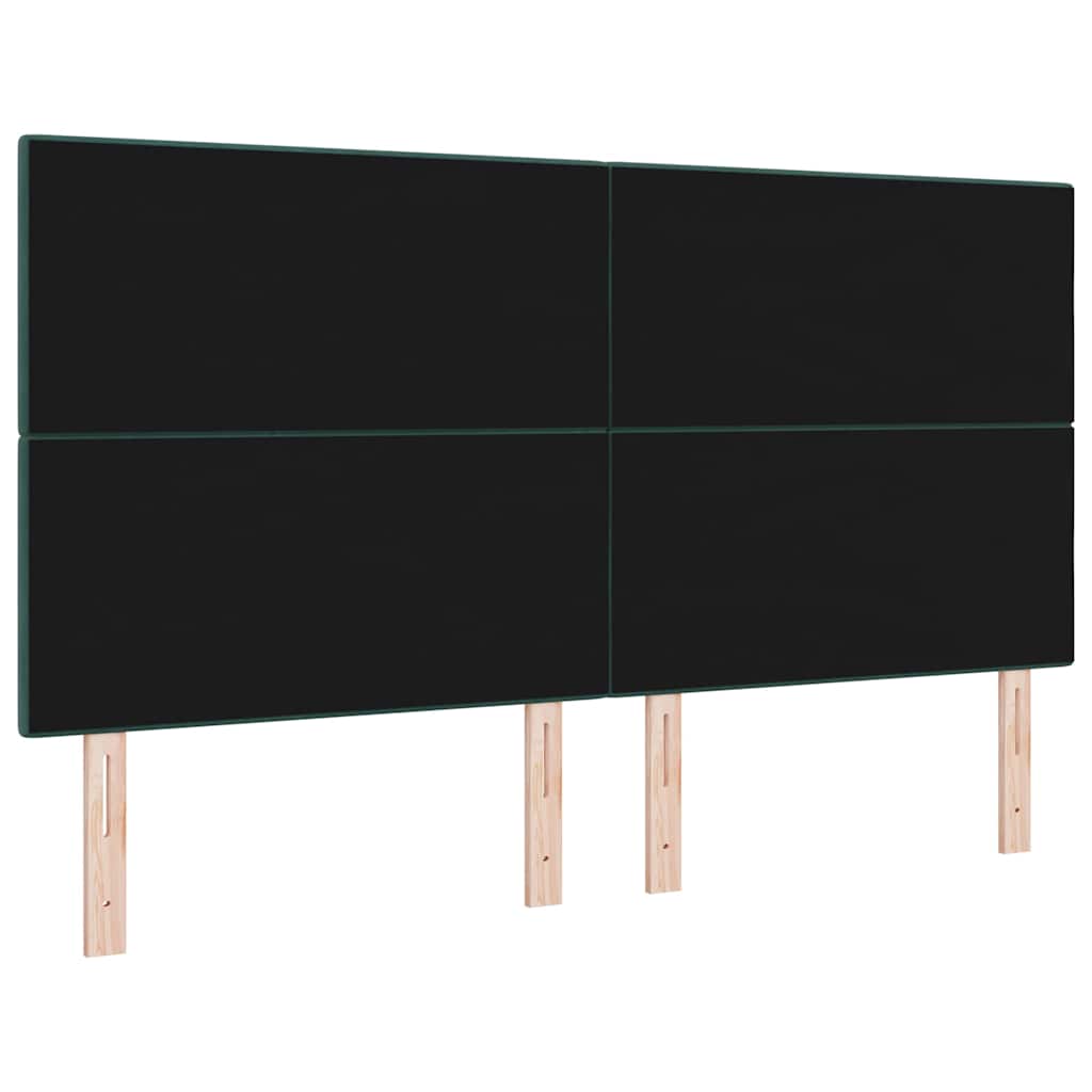 vidaXL LED κεφαλάρι με LED ταινίες φωτός Πράσινο 180 cm Βελούδο