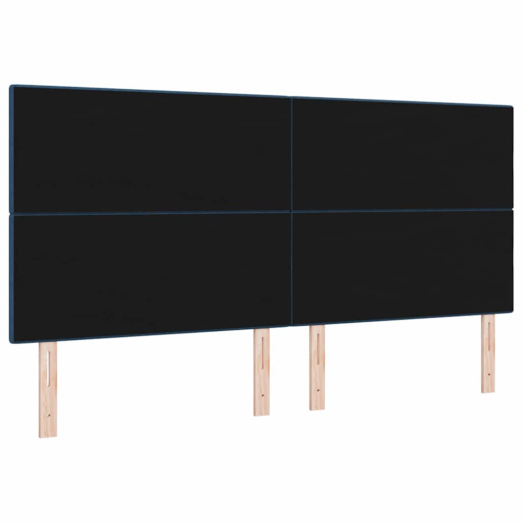 vidaXL LED κεφαλάρι με LED ταινίες φωτός Μπλε 200 cm ύφασμα