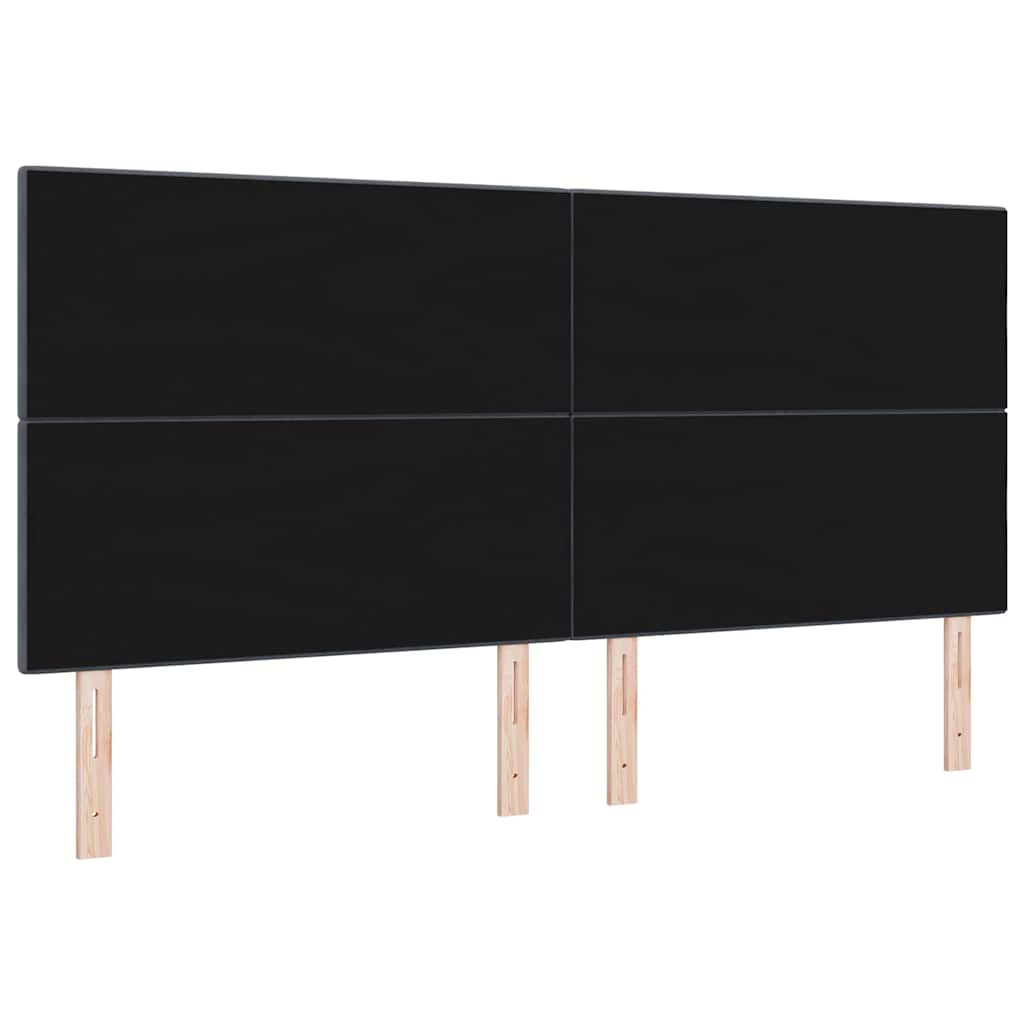 vidaXL LED κεφαλάρι με LED ταινίες φωτός Γκρι 200 cm Βελούδο