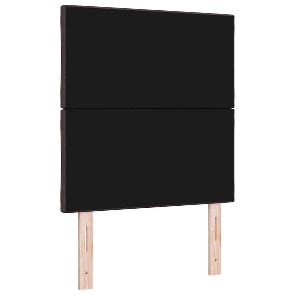 vidaXL LED κεφαλάρι Ανοιχτό γκρι 80 cm ύφασμα