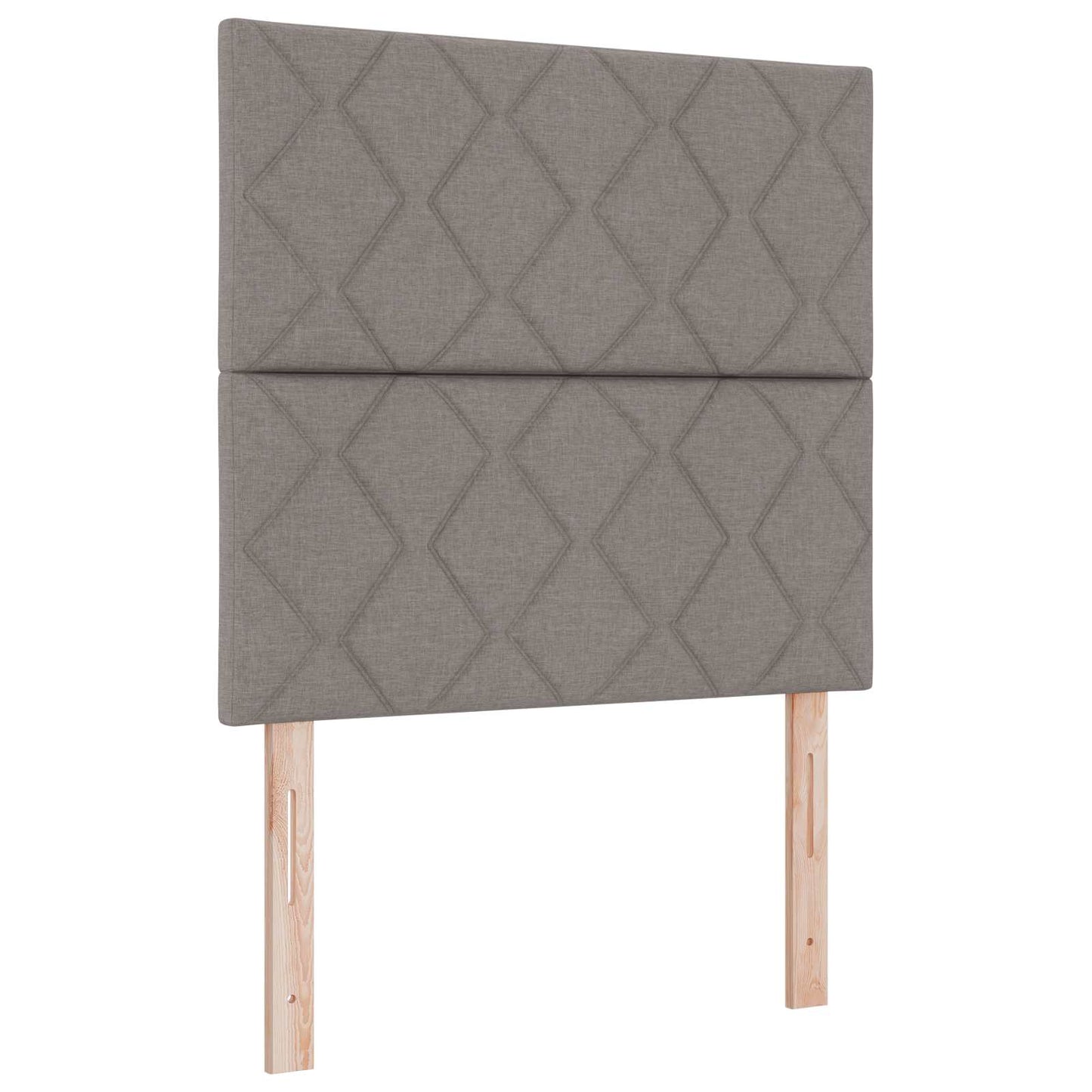 vidaXL LED κεφαλάρι Taupe ύφασμα