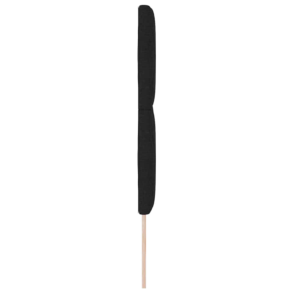 vidaXL LED κεφαλάρι Μαύρο 160 cm ύφασμα