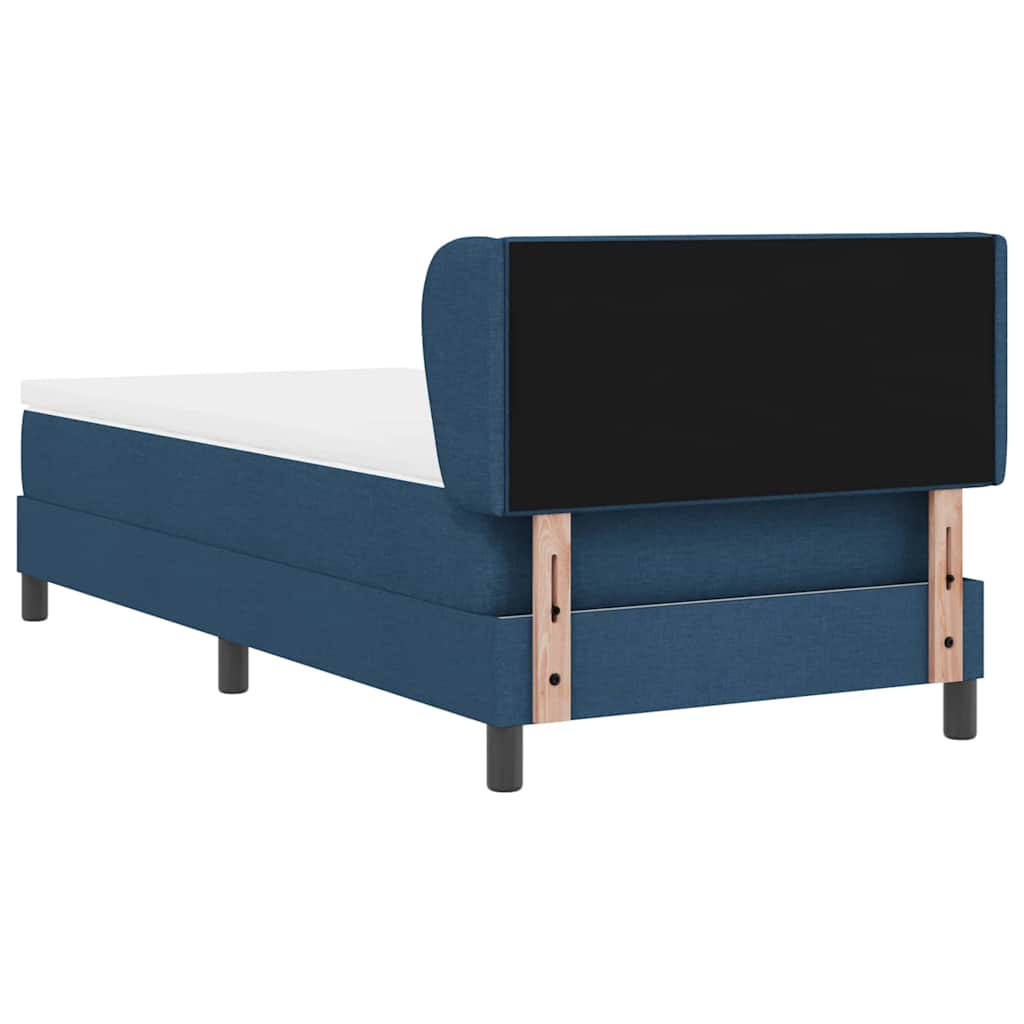 vidaXL Κρεβάτι με ελατήρια με κεφαλάρι Μπλε 80 x 200 cm ύφασμα