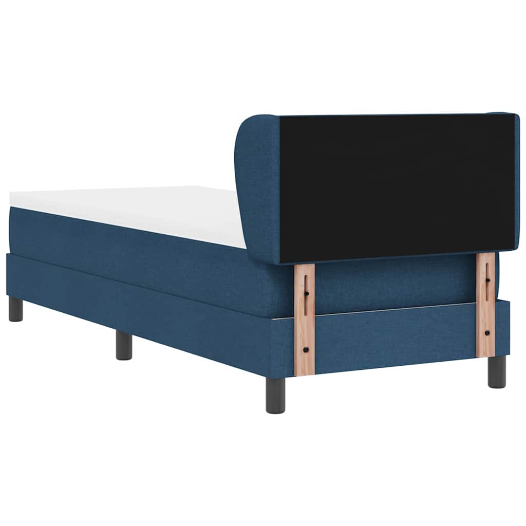 vidaXL Κρεβάτι με ελατήρια με κεφαλάρι Μπλε 80 x 200 cm ύφασμα