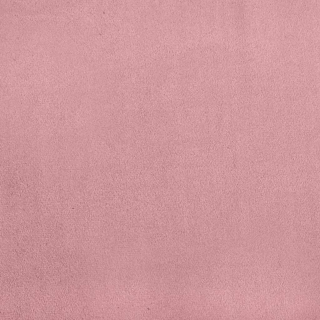 vidaXL Κρεβάτι με ελατήρια με κεφαλάρι Ροζ 100 x 200 cm Βελούδο