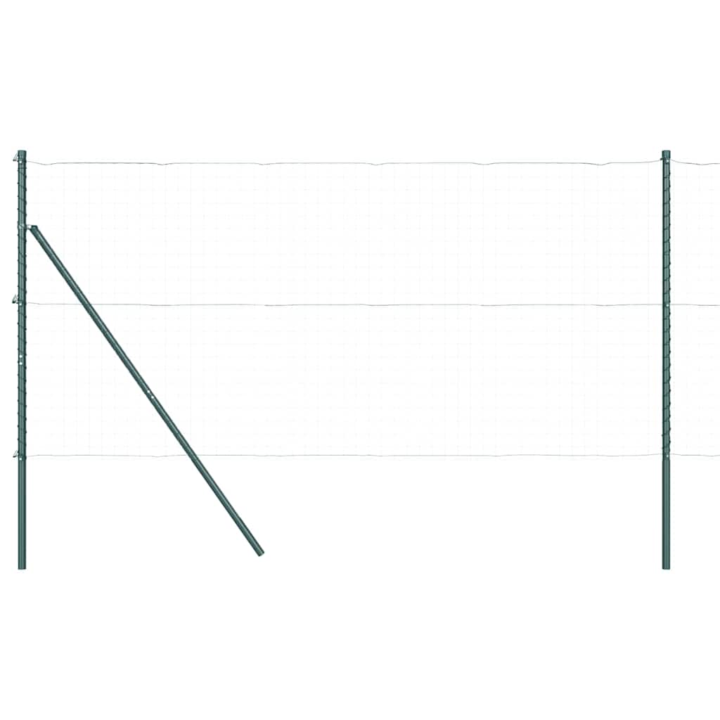 VidaXL Στυλίδια 26 τεμάχια Πράσινο Ø32 mm 150 cm Γαλβανισμένο Ατσάλι