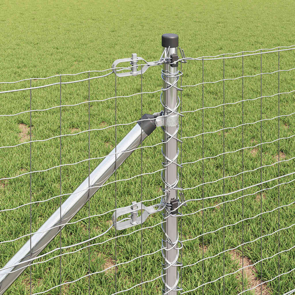 vidaXL Στύλοι Φράχτη με Αγκύρωμα 26 τεμ Ø32 mm 100 cm Γαλβανισμένος Χάλυβας