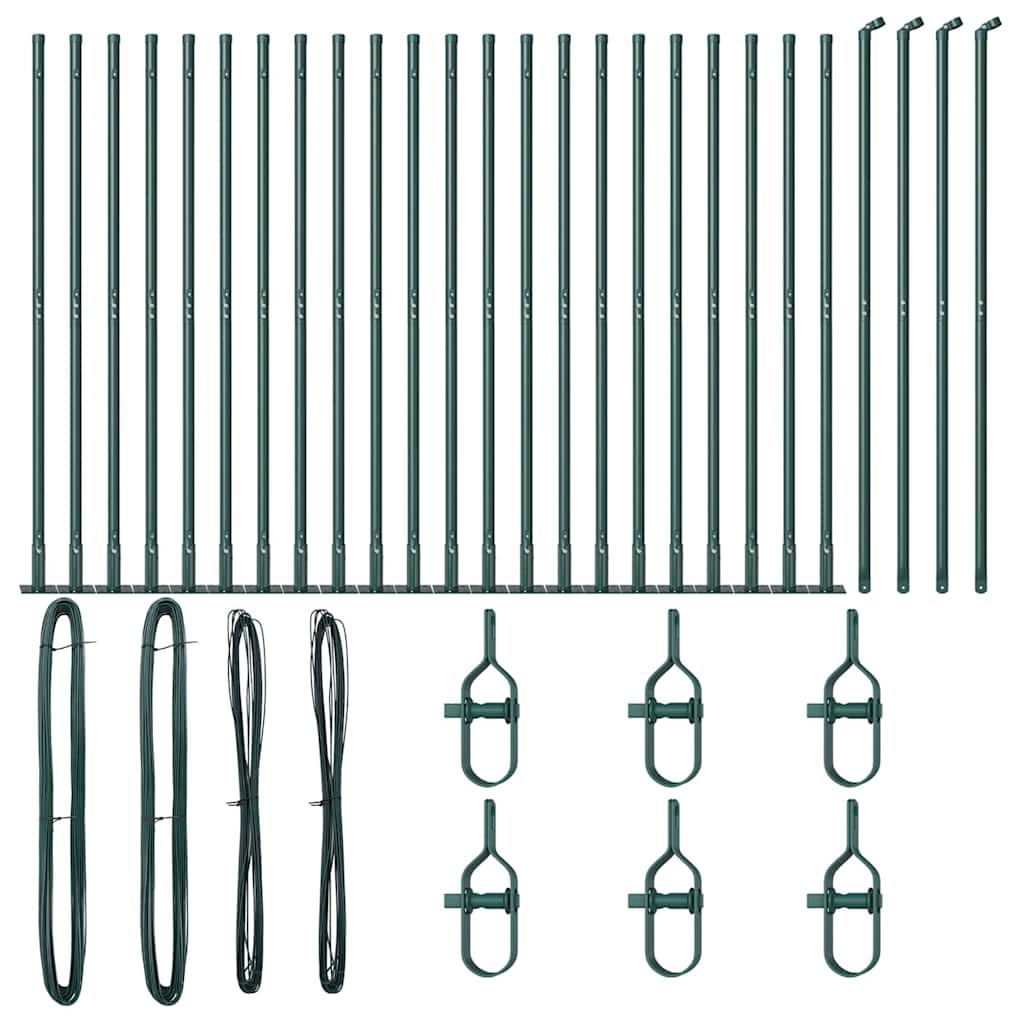 vidaXL Σφραγίδες με Βάσεις 26 τεμ Ø32mm 78,5cm Γαλβανισμένο Χάλυβα