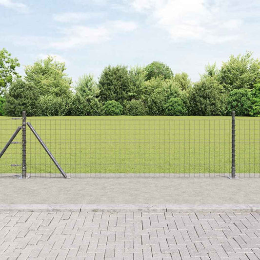 vidaXL Κολώνα Φράχτη με Σκυρόδεμα 26 τμχ. Γκρι