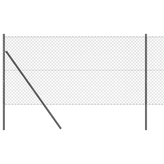 vidaXL Στύλος Περιφράξεων Γκρι 10 x 1,2 μ (40 x 40 mm πλέγμα)