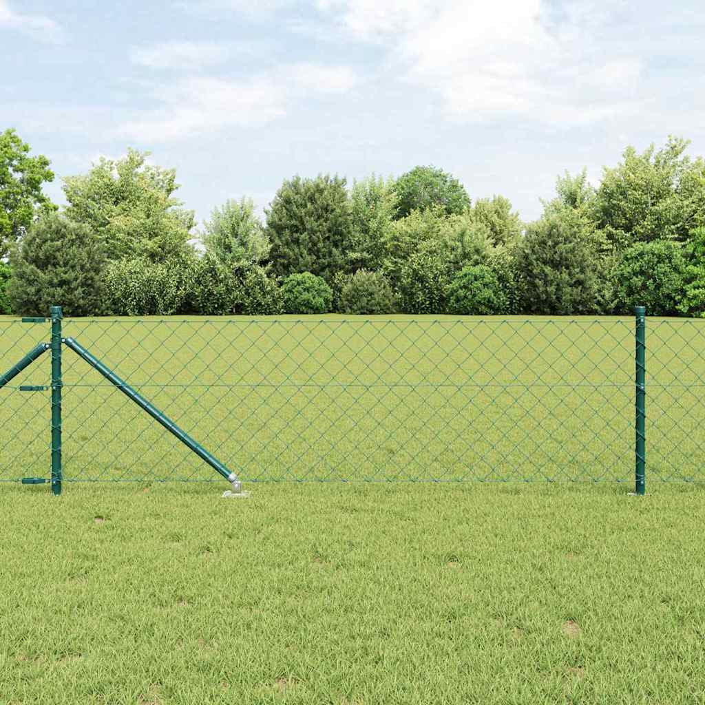 vidaXL Στύλος Περιφράξεων Πράσινο 10 x 0,6 μ (60 x 60 mm πλέγμα)