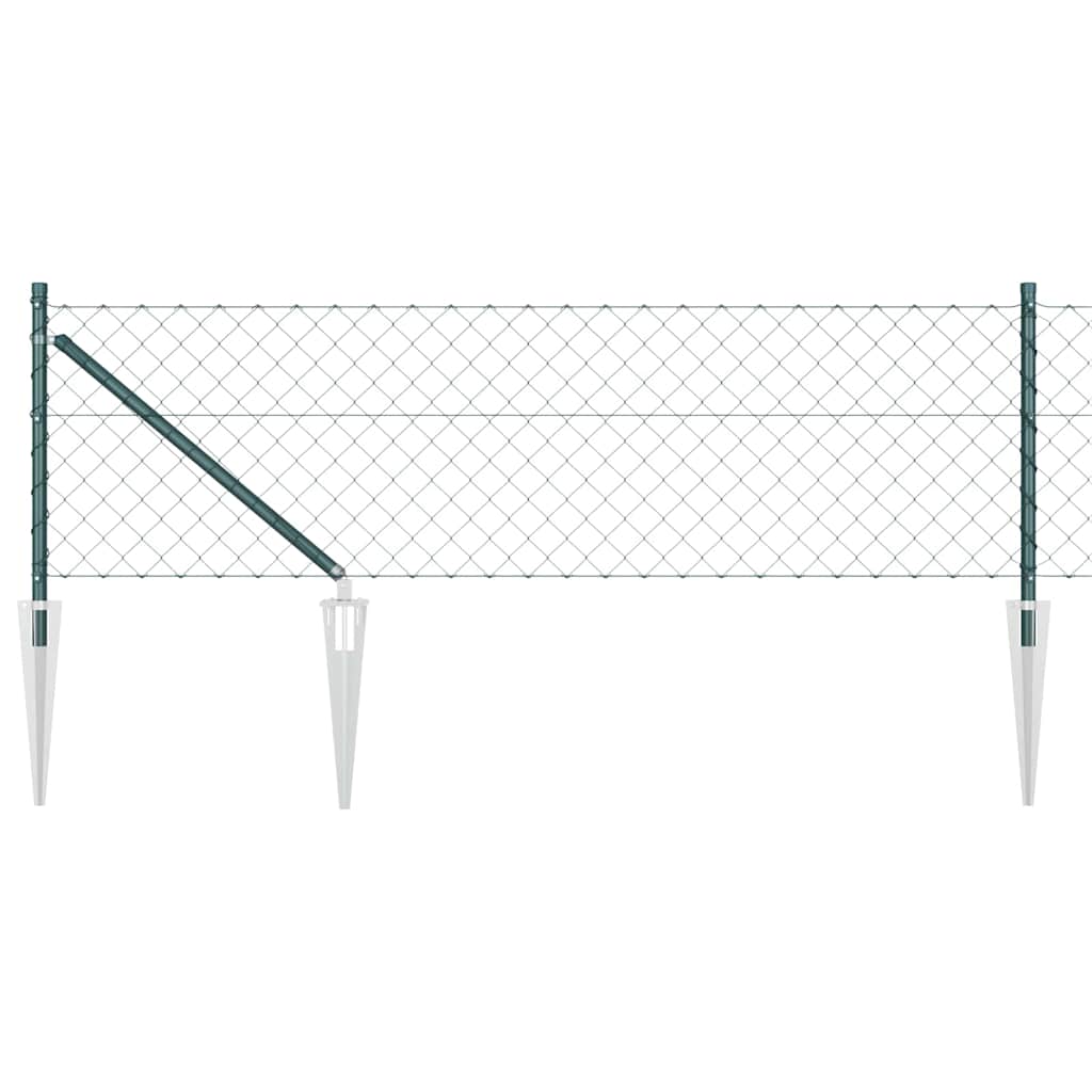 vidaXL Στύλος Περιφράξεων Πράσινο 10 x 0,6 μ (60 x 60 mm πλέγμα)