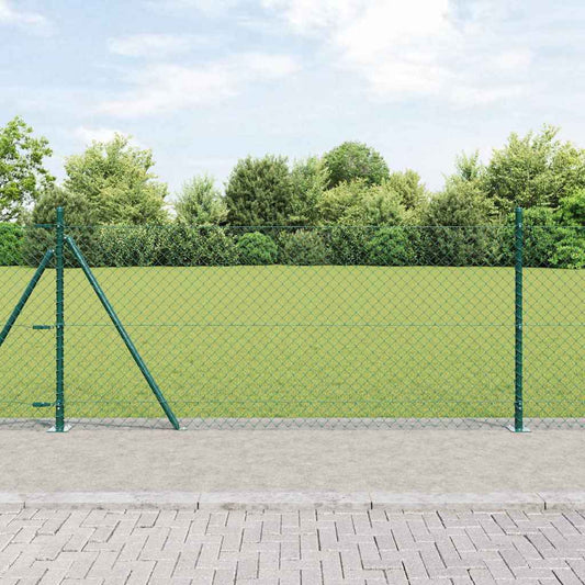 vidaXL Στύλος Περιφράξεων Πράσινο 0,8 x 25 μ (60 x 60 mm διχτυωτό)