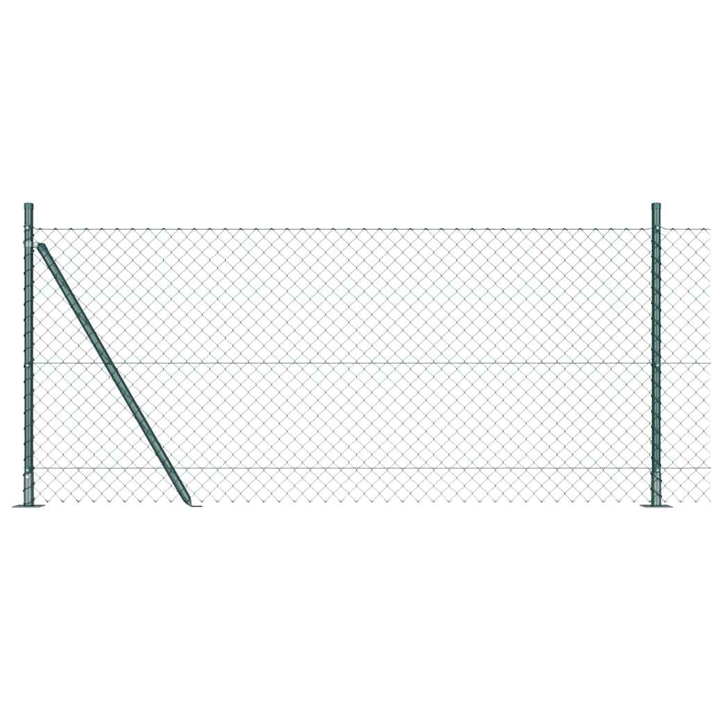 vidaXL Στύλος Περιφράξεων Πράσινο 0,8 x 25 μ (60 x 60 mm διχτυωτό)