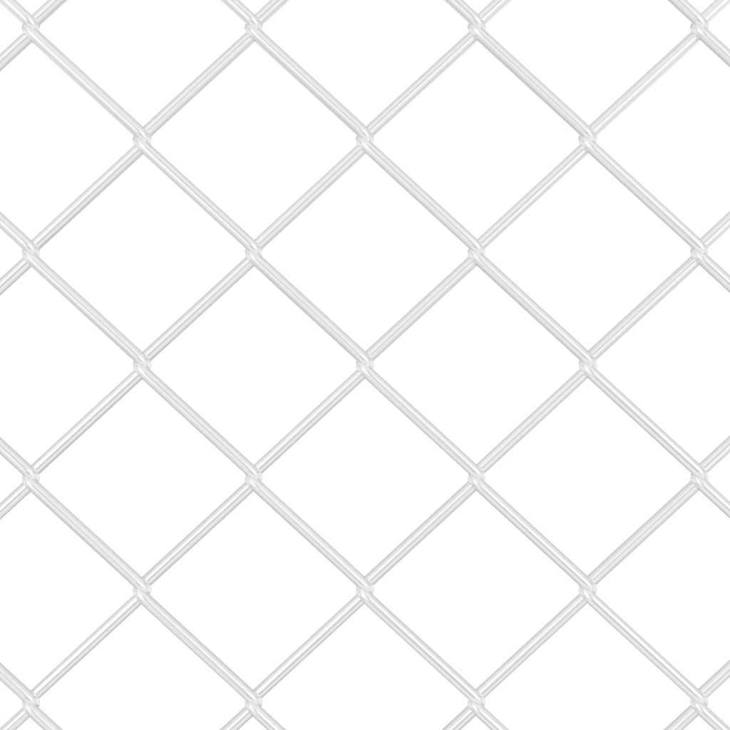 vidaXL Σετ Στύλων Φράχτη Ασημί 10 x 1.4 μ