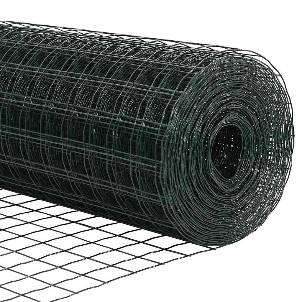 vidaXL Ευρωπαϊκή Στήριξη Φράχτη 10 x 0,8 μ PVC-Επικαλυμμένο Ατσάλι