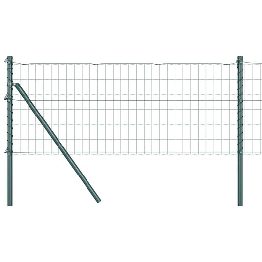 vidaXL Euro Fence με 7 Πόλους 0.8x10 μ Γαλβανισμένος Χάλυβας Πράσινος
