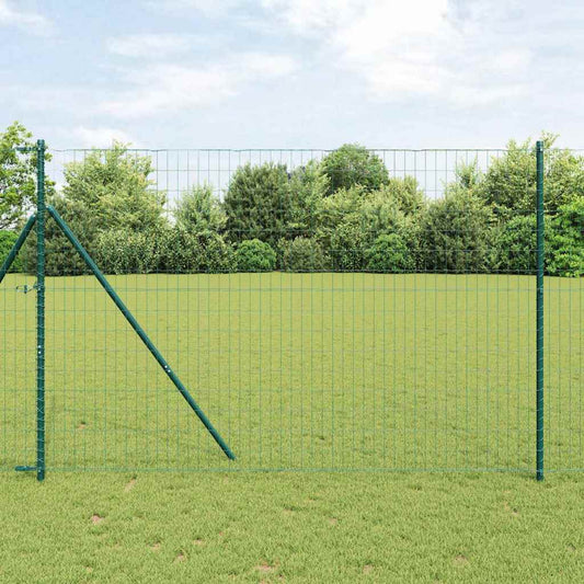 vidaXL Euro Fence με 7 Πόδια 1.6x10 μ Γαλβανισμένο Ατσάλι Πράσινο