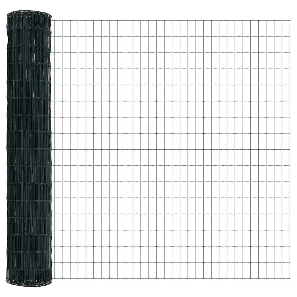 vidaXL Euro Fence με 7 Πόδια 1.6x10 μ Γαλβανισμένο Ατσάλι Πράσινο