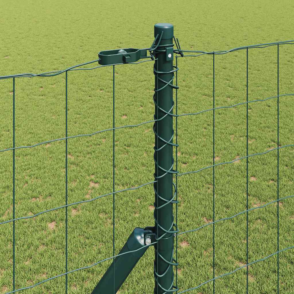 vidaXL Euro Fence με 7 Πόλους 1.5x10 μ Γαλβανισμένος Χάλυβας Πράσινος