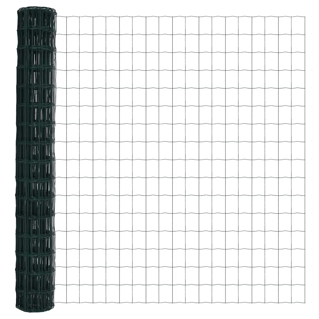 vidaXL Euro Fence με 7 Πόλους 1.5x10 μ Γαλβανισμένος Χάλυβας Πράσινος