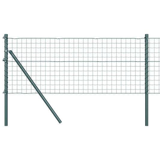 vidaXL Euro Fence Με 13 Πόλους 0.6x25 μ Γαλβανισμένος Χάλυβας Πράσινος
