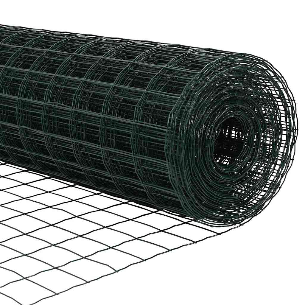 vidaXL Ευρωπαϊκή Στήριξη Φράχτη 25 x 0,4 m PVC-Επικαλυμμένο Ατσάλι