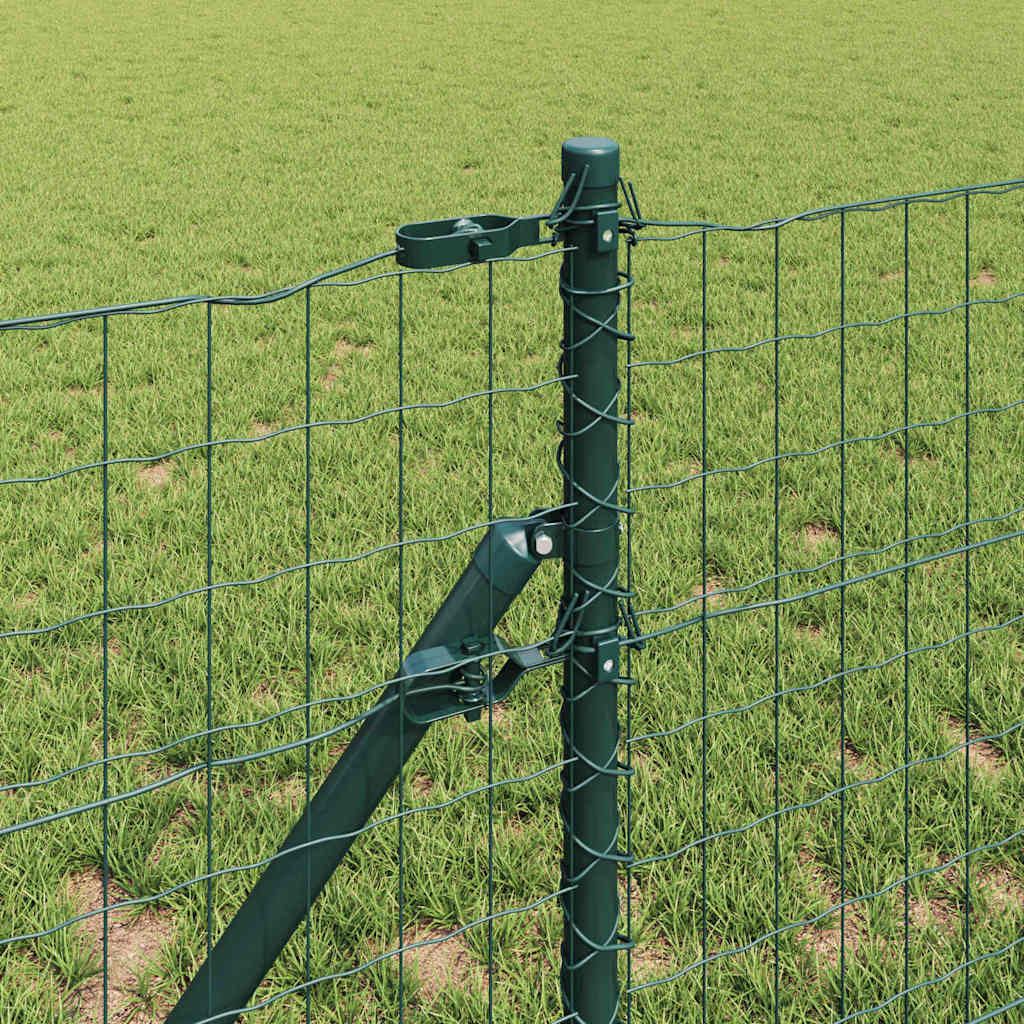 vidaXL Ευρωπαϊκή Στήριξη Φράχτη 25 x 0,4 m PVC-Επικαλυμμένο Ατσάλι