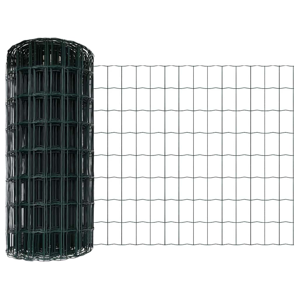 vidaXL Ευρωπαϊκή Στήριξη Φράχτη 25 x 0,4 m PVC-Επικαλυμμένο Ατσάλι