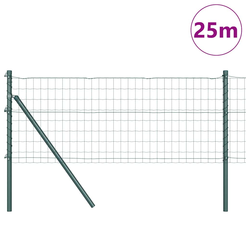 vidaXL Ευρωπαϊκή Στήριξη Φράχτη 25 x 0,4 m PVC-Επικαλυμμένο Ατσάλι