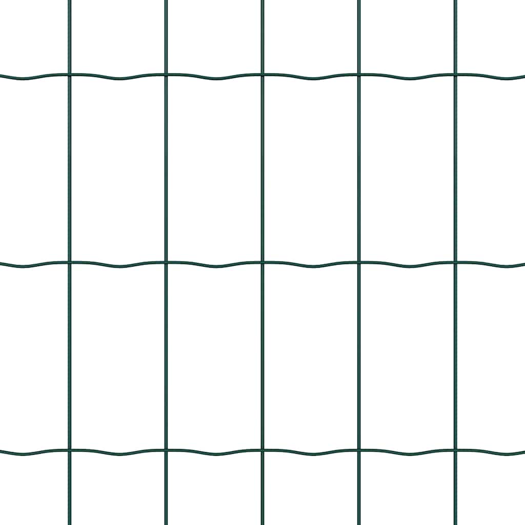 vidaXL Euro Fence με 13 Πόλους 0.4x25 μ Γαλβανισμένος Χάλυβας Πράσινος