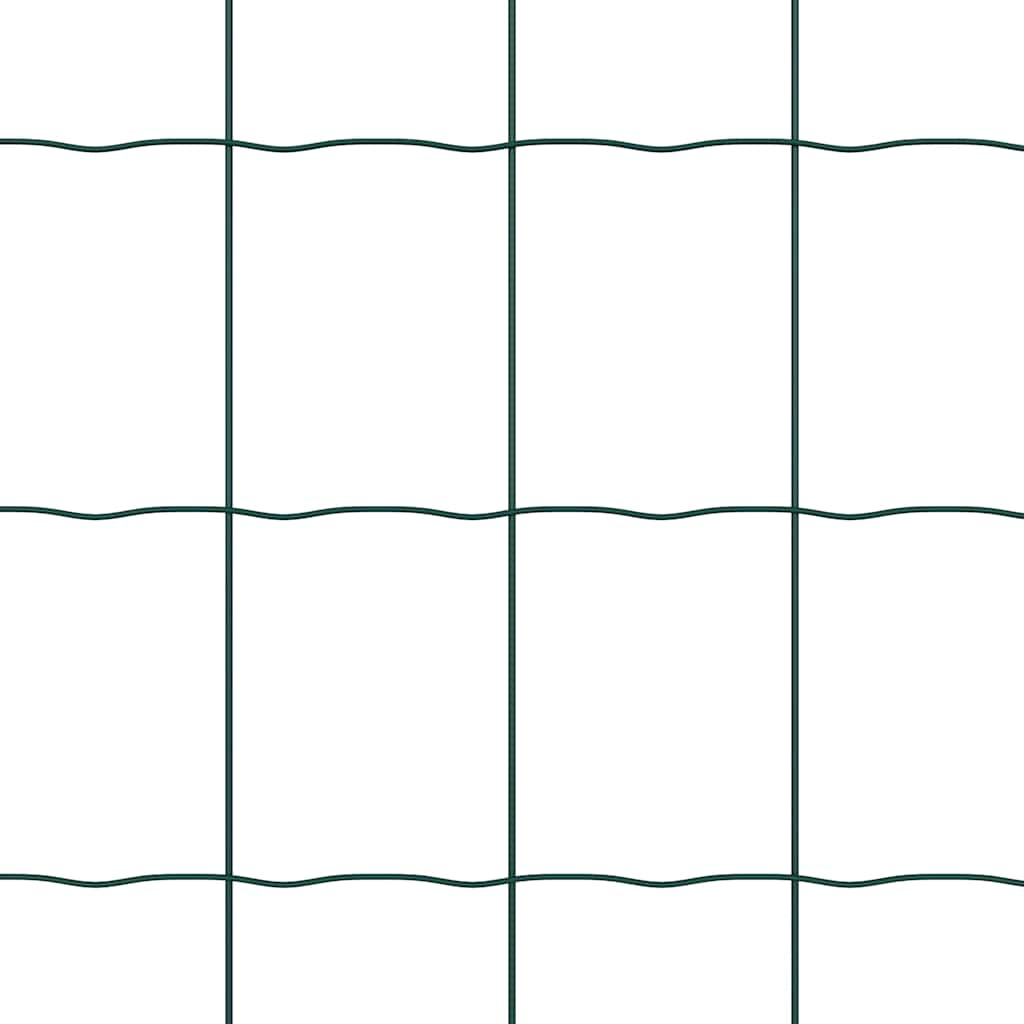 vidaXL Euro Fence με 13 Πόλους 0.8x25 μ Γαλβανισμένος Σιδερένιος Πράσινος