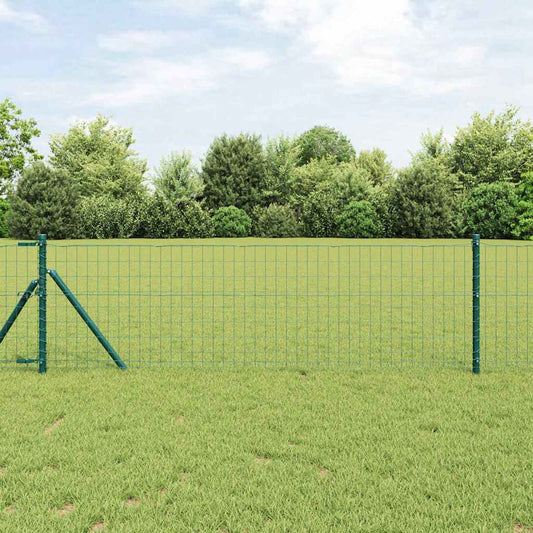 vidaXL Euro Fence με 13 Στηρίγματα 0.6x50 μ Γαλβανισμένο Ατσάλι Πράσινο