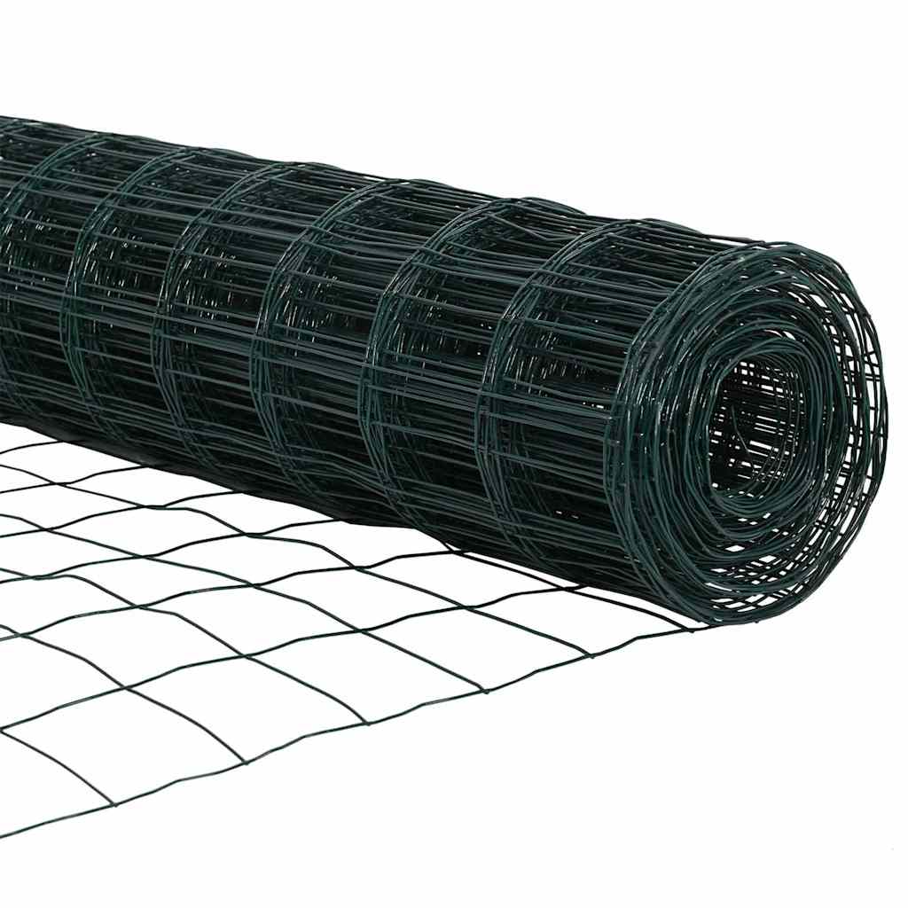 vidaXL Ευρωπαϊκή Στήριξη Φράχτη 50 x 0,4 μ PVC-Επικαλυμμένο Ατσάλι