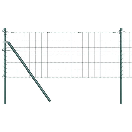vidaXL Euro Fence με 13 Στυλίτσες 0.6x50 μ Γαλβανισμένος Χάλυβας Πράσινος