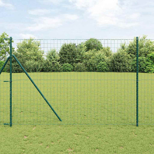 vidaXL Euro Fence με 7 Πόλους 1.6x10 μ Γαλβανισμένος Χάλυβας Πράσινος